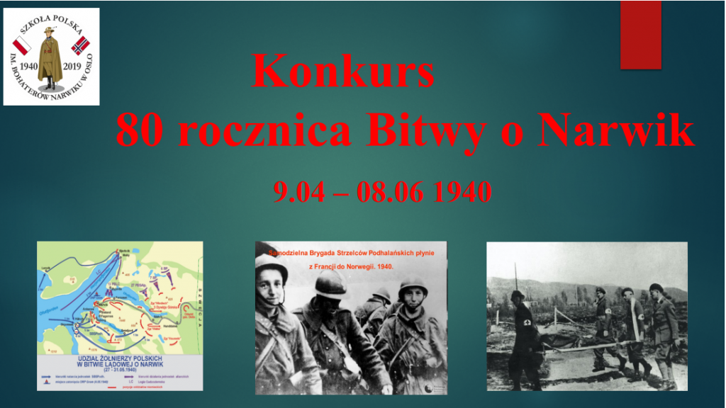 KONKURS Z OKAZJI 80 ROCZNICY BITWY O NARWIK