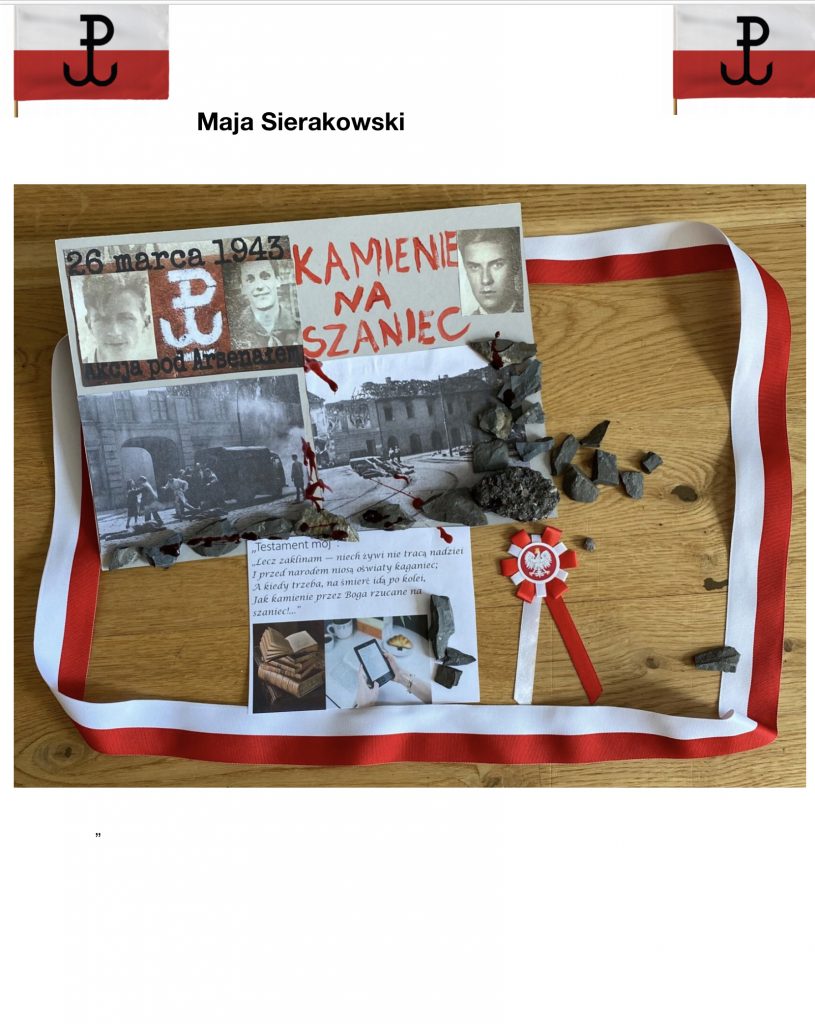 Prace uczniów – „Kamienie na szaniec”