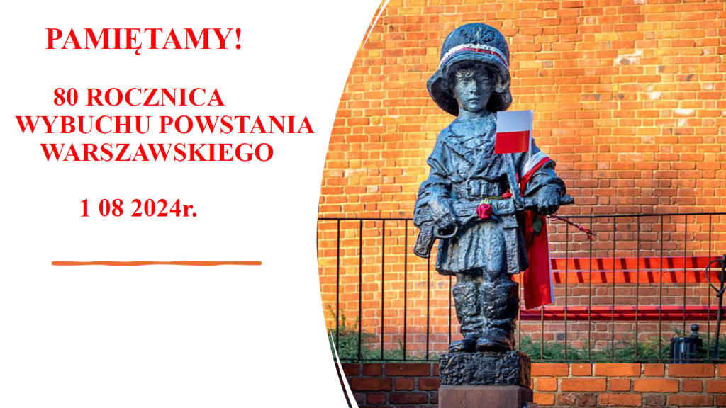Pamiętamy! 80 rocznica wybuchu Powstania Warszawskiego